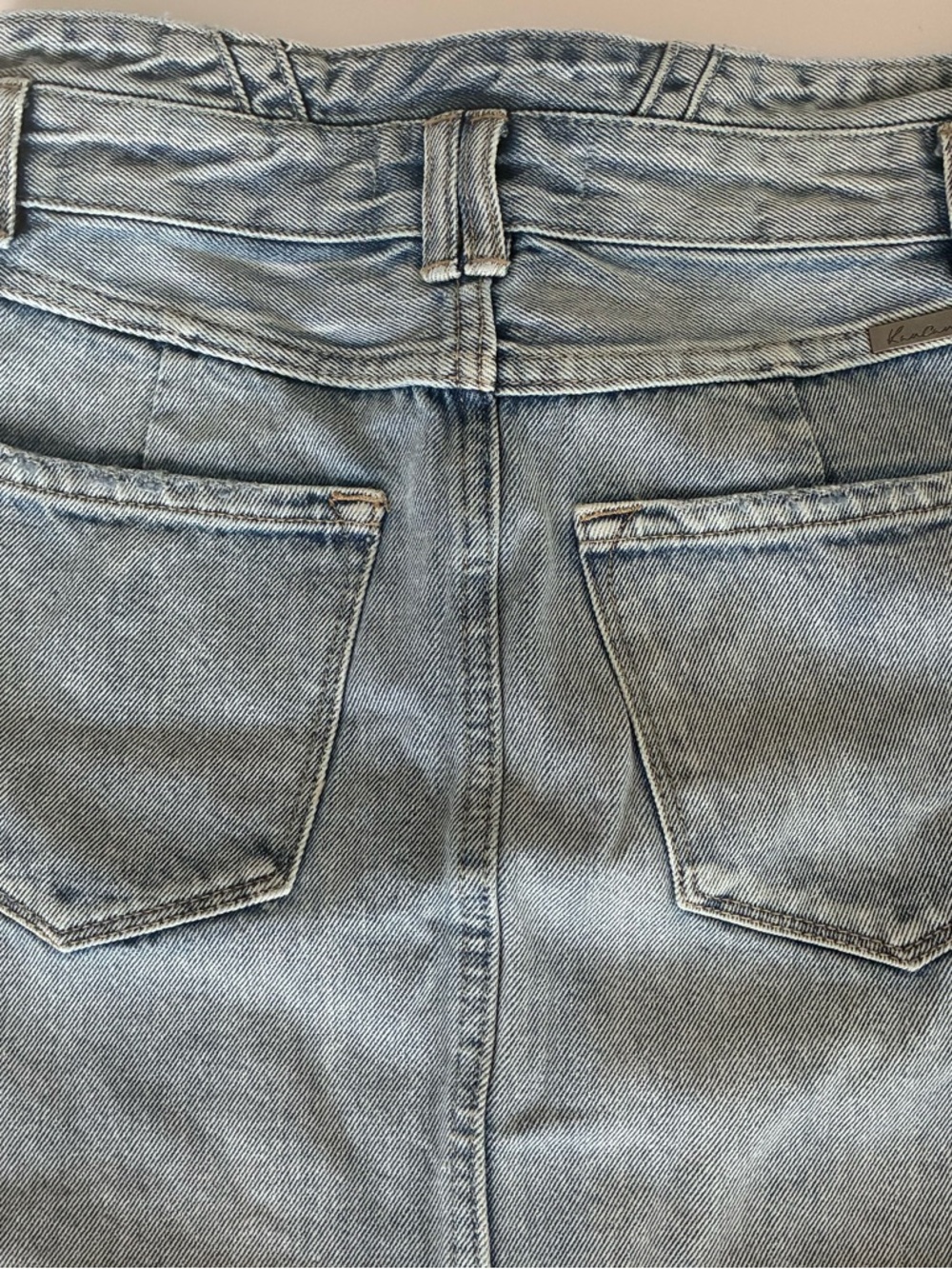 KanCan Hallie High-Rise Light Blue Fade Denim Mini Skirt | S - Picture 10 of 13